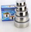 Set 5x Contenitore Acciaio Inox Con Coperchi Cucina Casa Cibo Conservazione Casa e cucina/Organizzazione interni/Contenitori e barattoli da cucina/Conservazione cibi/Contenitori per alimenti/Set di contenitori per alimenti Trade Shop italia - Napoli, Commerciovirtuoso.it