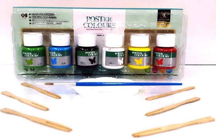 Set 6 Barattoli Da 25ml Pittura Fogli Poster Colours Tinta Decorazioni Lavoretti Casa e cucina/Hobby creativi/Pittura/Kit Trade Shop italia - Napoli, Commerciovirtuoso.it