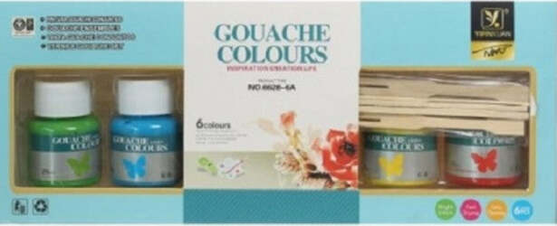 Set 6 Barattoli Da 25ml Pittura Gouache Colours Tinta Decorazioni Decoupage Casa e cucina/Hobby creativi/Pittura/Kit Trade Shop italia - Napoli, Commerciovirtuoso.it