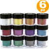 SET 6 BARATTOLI PORPORINA GLITTER NAIL ART GRANA FINE BRILLANTINI DECORAZIONI Bellezza/Manicure e pedicure/Decorazioni per unghie/Attrezzatura per Nail Art/Glitter Trade Shop italia - Napoli, Commerciovirtuoso.it