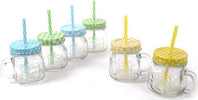 Set 6 Bicchieri Barattolo Vetro Con Manico Tappo E Cannuccia In Plastica 250ml Casa e cucina/Stoviglie/Bicchieri e cristalli/Bicchieri per Cocktail Trade Shop italia - Napoli, Commerciovirtuoso.it
