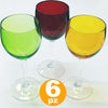 SET 6 BICCHIERI BICCHIERE CALICI ALTI SWEET COLORATI IN VETRO ACQUA VINO BEVANDE Casa e cucina/Stoviglie/Bicchieri e cristalli/Tumbler Trade Shop italia - Napoli, Commerciovirtuoso.it