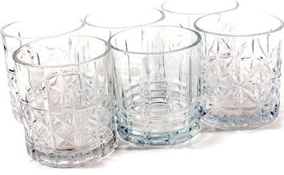 Set 6 Bicchieri da Whisky e cocktail in vetro intagliato 330 ml Casa e cucina/Stoviglie/Bicchieri e cristalli/Tumbler La Zappa - Altamura, Commerciovirtuoso.it