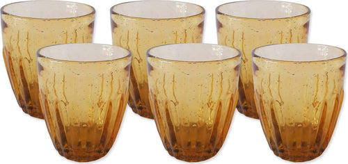 Set 6 Bicchieri in Vetro Da Acqua Con Trama Interna a Goccia Accornero Home Casa e cucina/Stoviglie/Bicchieri e cristalli/Calici da acqua Ideart - Valdilana, Commerciovirtuoso.it