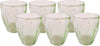 Set 6 Bicchieri in Vetro Da Acqua Con Trama Interna a Goccia Accornero Home Casa e cucina/Stoviglie/Bicchieri e cristalli/Calici da acqua Ideart - Valdilana, Commerciovirtuoso.it