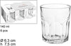 Set 6 Bicchieri Trasparenti 140ml In Vetro Da Tavola Acqua Bevanda Calda The Casa e cucina/Stoviglie/Bicchieri e cristalli/Calici da acqua Trade Shop italia - Napoli, Commerciovirtuoso.it