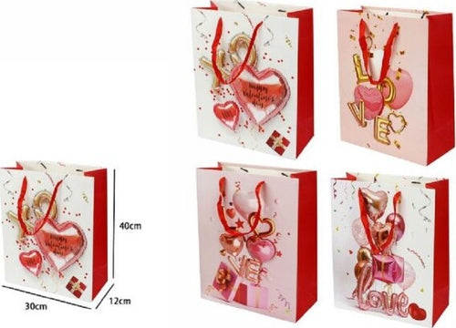 Set-6-Buste-Borsa-Regalo-Sacchetti-San-Valentino-30x40x12cm-71097-Varie-Fantasie