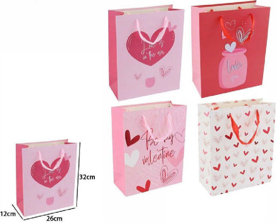 Set 6 Buste Regalo Borsa Sacchetti San Valentino 26x32x12cm 69876 Varie Fantasie Casa e cucina/Hobby creativi/Articoli per confezioni regalo/Sacchetti da regalo Trade Shop italia - Napoli, Commerciovirtuoso.it