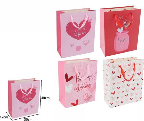 Set 6 Buste Regalo Borsa Sacchetti San Valentino 30x40x12cm 69877 Varie Fantasie Casa e cucina/Hobby creativi/Articoli per confezioni regalo/Sacchetti da regalo Trade Shop italia - Napoli, Commerciovirtuoso.it