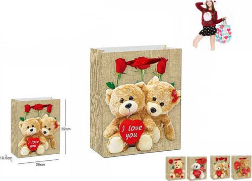Set-6-Buste-Regalo-San-Valentino-Busta-10.5x26x32cm-63988-Varie-Stampe-Orso-Cuore