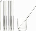 Set 6 cannucce rigide riutilizzabili in vetro trasparenti h 23 Casa e cucina/Decorazioni per interni/Addobbi e decorazioni per ricorrenze/Decorazioni natalizie/Oggettistica MagiediNatale.it - Altamura, Commerciovirtuoso.it