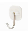 Set 6 Ganci Appendini Adesivi Parete Casa Bagno Attaccapanni Gancio Acciaio 87368