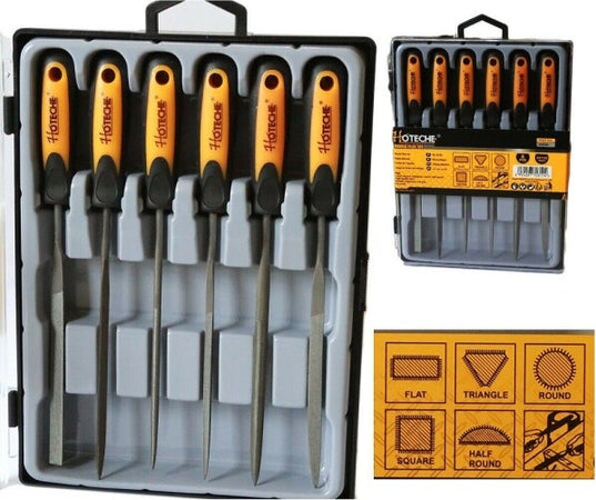 Set 6 Lime Di Precisione 150mm Lima Ad Ago Triangolo Piatta Tonda Semitonda Fai da te/Utensili elettrici e a mano/Utensili a mano/Lime e raspe/Raspe Trade Shop italia - Napoli, Commerciovirtuoso.it