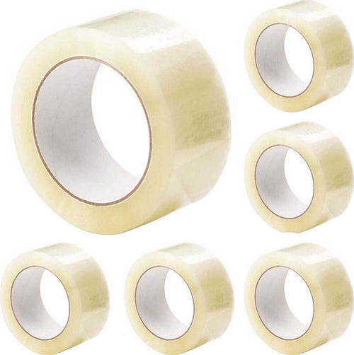 Set 6 Nastri Adesivi 50 Mm X 66 Mt Con Etichetta Nastro Imballaggio Trasparente Casa, arredamento e bricolage > Prodotti per Ufficio > Scatoli e Imballaggi Trade Shop italia - Napoli, Commerciovirtuoso.it