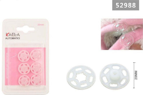 Set 6 Paia Di Bottoni Automatici A Pressione In Plastica Ø20mm Per Cucito 52988 Casa e cucina/Hobby creativi/Cucito/Articoli di merceria/Bottoni automatici Trade Shop italia - Napoli, Commerciovirtuoso.it
