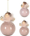 Set 6 Palline per albero di natale in vetro Rosa con Angelo Tinta Unita 11 x 16 cm Casa e cucina/Decorazioni per interni/Addobbi e decorazioni per ricorrenze/Decorazioni natalizie/Addobbi e decorazioni/Palle e palline MagiediNatale.it - Altamura, Commerciovirtuoso.it