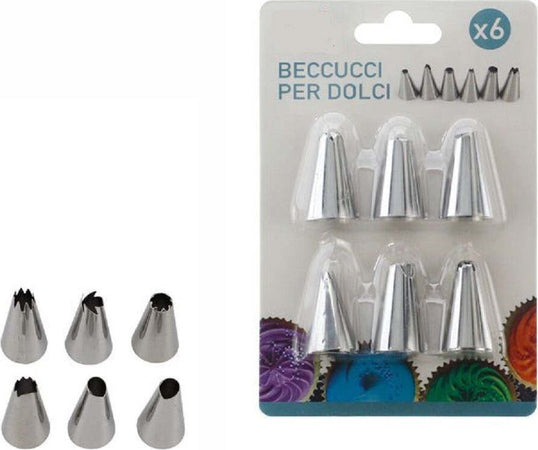 Set 6 Pezzi Beccucci Ricambio Per Sac A Poche Tasca Pasticciere Torte Dolci Creme Casa, arredamento e bricolage > Cucina > Prodotti per Dolci Trade Shop italia - Napoli, Commerciovirtuoso.it