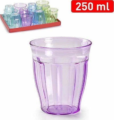 Set 6 Pezzi Bicchieri Bicchiere Da Acqua In Plastica Colorata Da 250 Ml 11385 Casa, arredamento e bricolage > Cucina > Tazze e Bicchieri Trade Shop italia - Napoli, Commerciovirtuoso.it