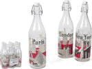 Set 6 Pezzi Bottiglie Vetro Decorata Cities Citt? Del Mondo Capacit? 1lt Casa, arredamento e bricolage > Cucina > Bottiglie e Brocche Trade Shop italia - Napoli, Commerciovirtuoso.it