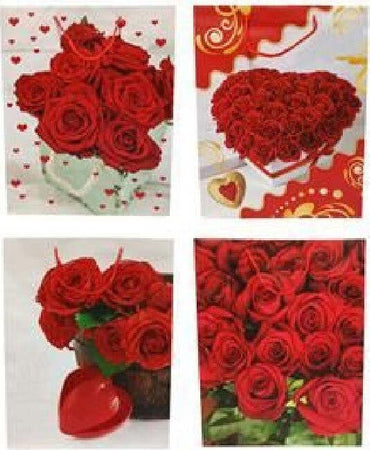Set 6 Pezzi Buste Da Regalo Con Rose 42x33x12cm Borsa San Valentino Vari Modelli Casa e cucina/Hobby creativi/Articoli per confezioni regalo/Sacchetti da regalo Trade Shop italia - Napoli, Commerciovirtuoso.it
