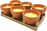 Set 6 Pezzi Candela Alla Citronella Vaso Di Terracotta Coccio Anti Zanzare Articoli da Giardino > Repellenti per animali > Prodotti Da Esterno Trade Shop italia - Napoli, Commerciovirtuoso.it