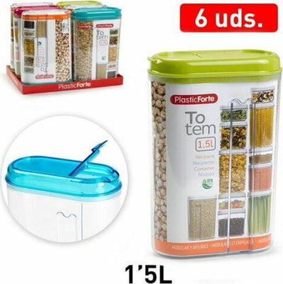 Set 6 Pezzi Contenitori Salva Freschezza Biscotti Spaghetti Pasta 1,5 Lt Casa, arredamento e bricolage > Cucina > Barattoli e Contenitori Trade Shop italia - Napoli, Commerciovirtuoso.it