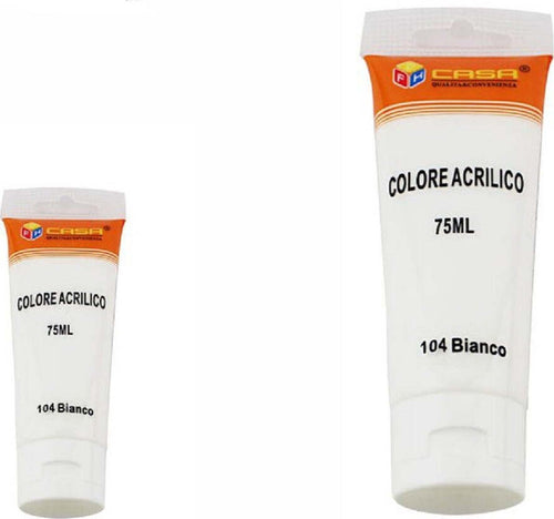 Set 6 Pezzi Pittura Acrilica Vernice Confezione Colore Bianco Tubo 75 Ml 07485 Casa, arredamento e bricolage > Hobby e collezionismo > Disegno e Pittura Trade Shop italia - Napoli, Commerciovirtuoso.it