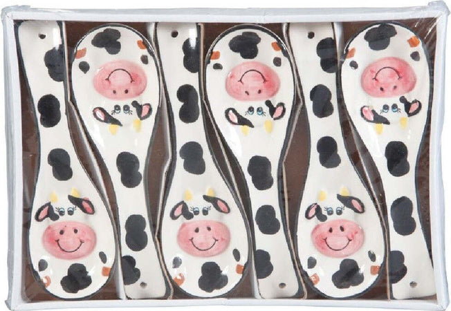 Set 6 Pezzi Poggiamestoli Poggia Mestolo In Ceramica Bianca Mucca Cucina 135516 Casa, arredamento e bricolage > Cucina > Accessori cucina Trade Shop italia - Napoli, Commerciovirtuoso.it
