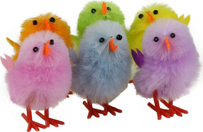 Set 6 Pezzi Pulcini Peluche Colorati Decorazione Addobbo Pasqua Pasquali Prodotti per Feste Trade Shop italia - Napoli, Commerciovirtuoso.it