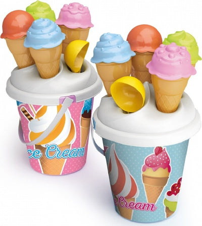 Set 6 Pezzi Secchiello Con Paletta Stampi Per Coni Gelato Spiaggia 16 Cm 724007 Giochi e giocattoli/Sport e giochi all'aperto/Giochi aquatici e piscine per bambini/Canotti e gonfiabili galleggianti Trade Shop italia - Napoli, Commerciovirtuoso.it