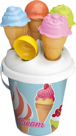 Set 6 Pezzi Secchiello Con Paletta Stampi Per Coni Gelato Spiaggia 16 Cm 724007 Giochi e giocattoli/Sport e giochi all'aperto/Giochi aquatici e piscine per bambini/Canotti e gonfiabili galleggianti Trade Shop italia - Napoli, Commerciovirtuoso.it