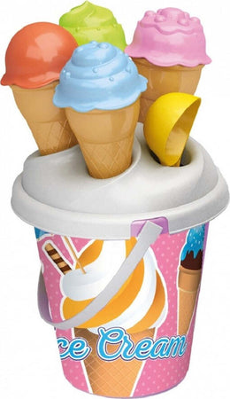 Set 6 Pezzi Secchiello Con Paletta Stampi Per Coni Gelato Spiaggia 16 Cm 724007 Giochi e giocattoli/Sport e giochi all'aperto/Giochi aquatici e piscine per bambini/Canotti e gonfiabili galleggianti Trade Shop italia - Napoli, Commerciovirtuoso.it