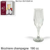 Set 6 Pezzi Servizio Calici Calice Bicchieri Vetro 190cc Per Champagne Spumante Casa e cucina/Stoviglie/Bicchieri e cristalli/Calici da vino Trade Shop italia - Napoli, Commerciovirtuoso.it