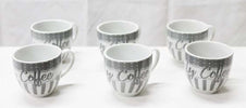Set 6 Pezzi Servizio Tazzine Tazze Caff? In Ceramica Scritta Coffee Espresso Bar Casa, arredamento e bricolage > Cucina > Tazze e Bicchieri Trade Shop italia - Napoli, Commerciovirtuoso.it