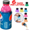 SET 6 PEZZI TAPPI PER LATTINE ADDATTATORE LATTINA IN BOTTIGLIA UNIVERSALE COLORI Casa e cucina/Organizzazione interni/Contenitori e barattoli da cucina/Conservazione cibi/Tappi per lattine Trade Shop italia - Napoli, Commerciovirtuoso.it