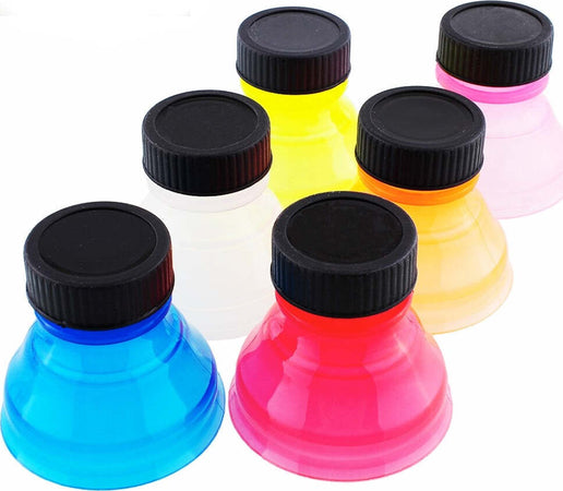 SET 6 PEZZI TAPPI PER LATTINE ADDATTATORE LATTINA IN BOTTIGLIA UNIVERSALE COLORI Casa e cucina/Organizzazione interni/Contenitori e barattoli da cucina/Conservazione cibi/Tappi per lattine Trade Shop italia - Napoli, Commerciovirtuoso.it