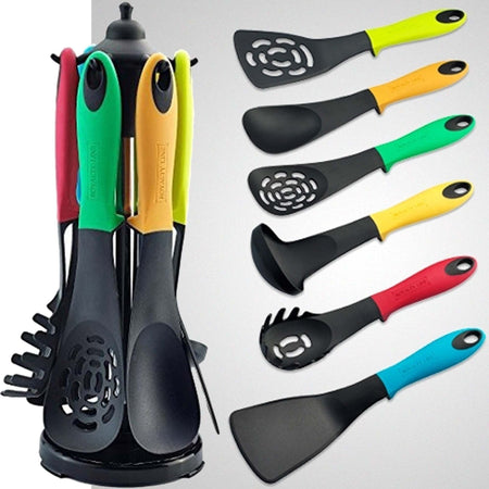 SET 6 PEZZI UTENSILI MESTOLI CUCINA SCHIUMAROLA SPATOLA SPAGHETTI ROYALTY LINE Casa e cucina/Utensili da cucina/Cucchiai palette e spatole/Mestoli/Mestoli da cucina Trade Shop italia - Napoli, Commerciovirtuoso.it