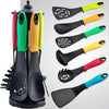 Set-6-Pezzi-Utensili-Mestoli-Cucina-Schiumarola-Spatola-Spaghetti-Royalty-Line