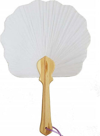 Set-6-Pezzi-Ventagli-Ventaglio-Fiore-Bianco-Segnaposto-Ricevimento-Matrimonio