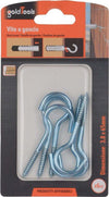 Set 6 Pezzi Viti Vite A Gancio Ganci 3.8 X 65 Mm Con Filettatura Per Legno 90730 Fai da te/Ferramenta/Chiodi viti ed elementi di fissaggio/Kit di bulloni e dadi Trade Shop italia - Napoli, Commerciovirtuoso.it
