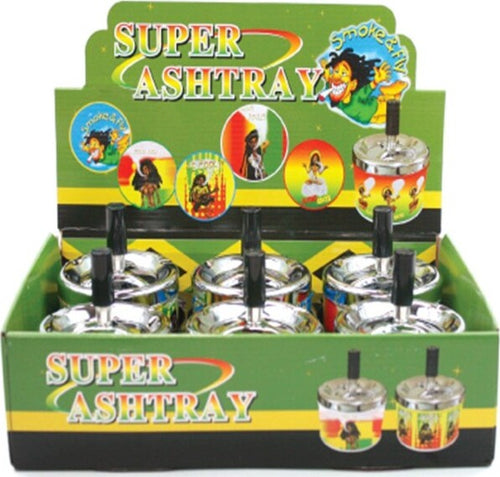 Set-6-Posacenere-Porta-Cenere-Sigarette-A-Molla-Rasta-Giamaica-Fantasia