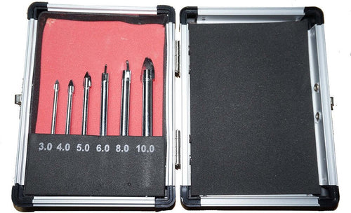 SET 6 PUNTE AD ALETTE PER VETRO E CERAMICA PER TRAPANO 3/4/5/6/8/10 mm Fai da te/Utensili elettrici e a mano/Accessori per utensili elettrici/Set punte per trapani Trade Shop italia - Napoli, Commerciovirtuoso.it
