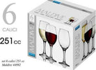 Set 6 Pz Calici Bicchieri Bicchiere Vino Maldive 251cc Vetro Trasparente 570278 Casa e cucina/Stoviglie/Bicchieri e cristalli/Calici da acqua Trade Shop italia - Napoli, Commerciovirtuoso.it