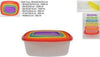 Set 6 Pz Contenitori In Plastica Rettangolari Con Coperchio Per Alimenti Casa, arredamento e bricolage > Cucina > Barattoli e Contenitori Trade Shop italia - Napoli, Commerciovirtuoso.it