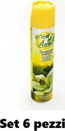 Set 6 Pz Deodorante Per Ambiente Spray Profumo Casa Fresco 300 Ml Gelsomino Casa, arredamento e bricolage > Accessori Casa > Diffusore Ambiente Trade Shop italia - Napoli, Commerciovirtuoso.it
