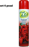 Set-6-Pz-Deodorante-Per-Ambiente-Spray-Profumo-Casa-Fresco-300-Ml-Rose-Rosse