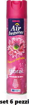 Set 6 Pz Deodorante Per Ambiente Spray Profumo Casa Fresco 300ml Floreale Casa, arredamento e bricolage > Accessori Casa > Diffusore Ambiente Trade Shop italia - Napoli, Commerciovirtuoso.it