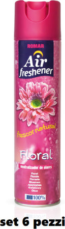 Set 6 Pz Deodorante Per Ambiente Spray Profumo Casa Fresco 300ml Floreale Casa, arredamento e bricolage > Accessori Casa > Diffusore Ambiente Trade Shop italia - Napoli, Commerciovirtuoso.it