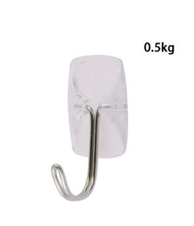 Set 6 Pz Ganci Appendini Adesivi Trasparenti Da Parete Casa Attaccapanni 87015
