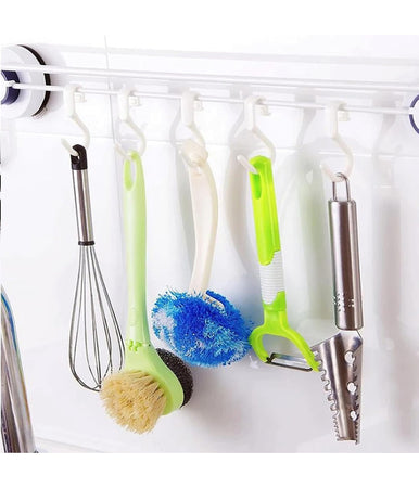 Set 6 Pz Ganci Multiuso Forma S Salvaspazio Per Cucina Bagno Casa Bianchi 87365